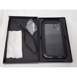 Beasyjoy for iPhone XR Metal Case Military Grade Defender Shockproof Black